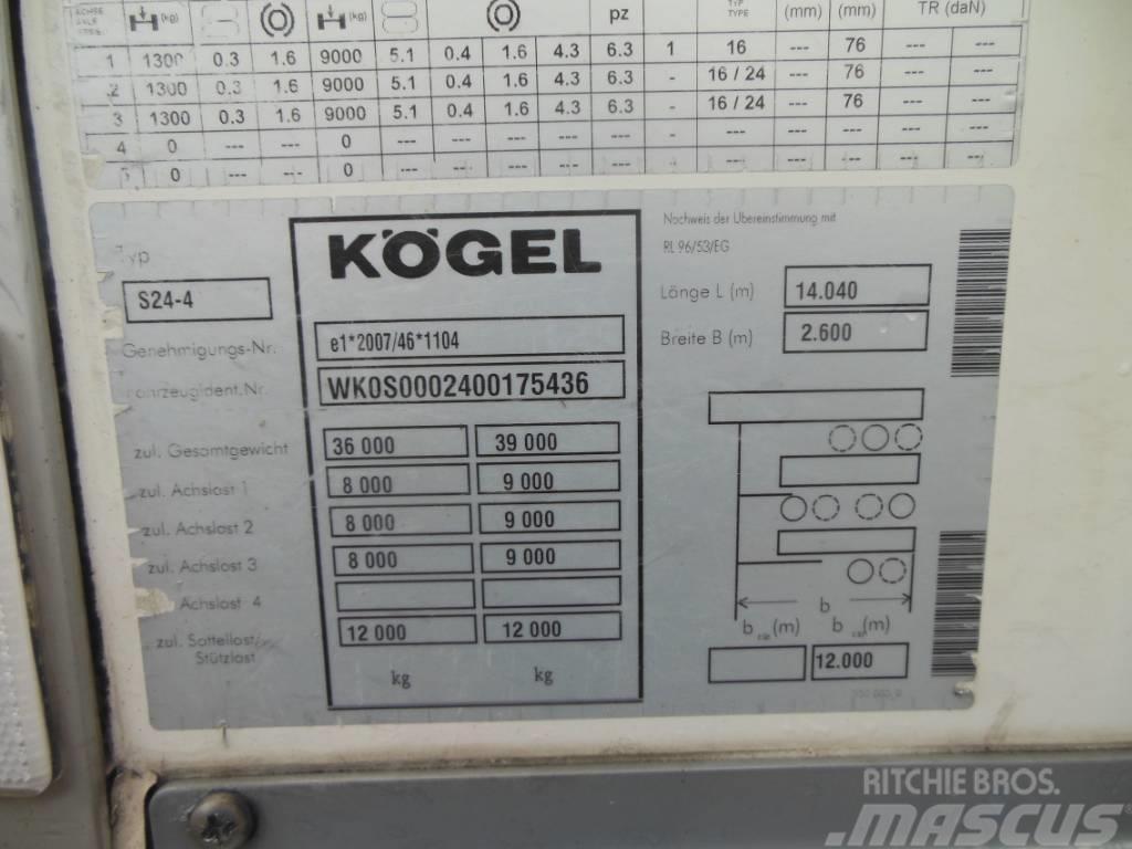 Kögel SVT 24, Dvoupatro, Carrier Vector 1550 Puspriekabės su izoterminiu kėbulu