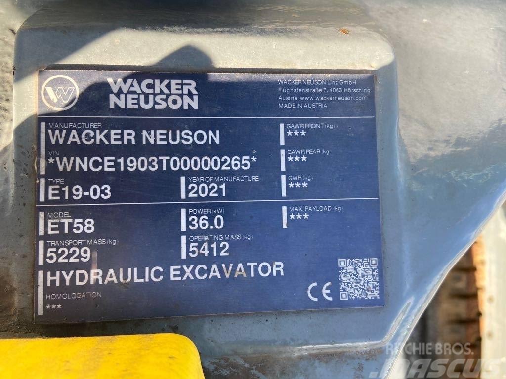 Wacker Neuson ET58 Vikšriniai ekskavatoriai