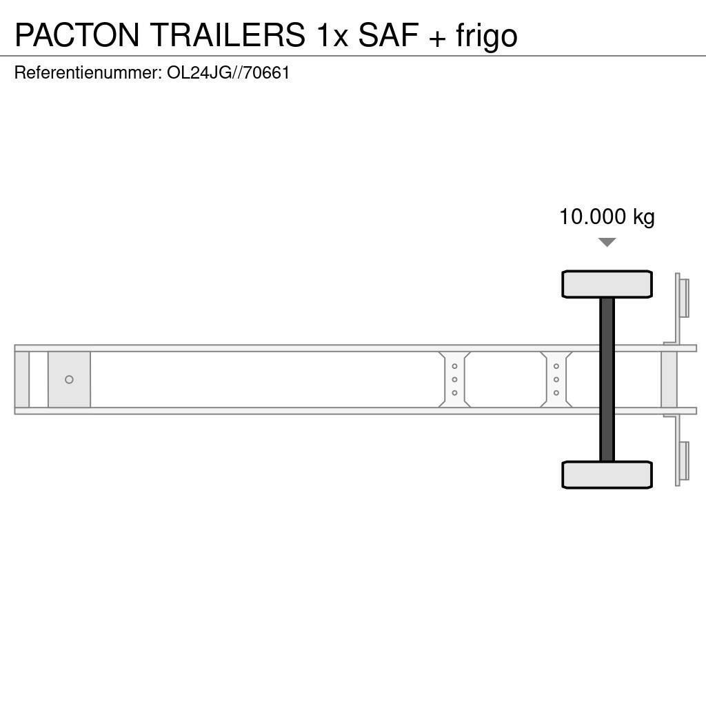 Pacton TRAILERS 1x SAF + frigo Puspriekabės su izoterminiu kėbulu