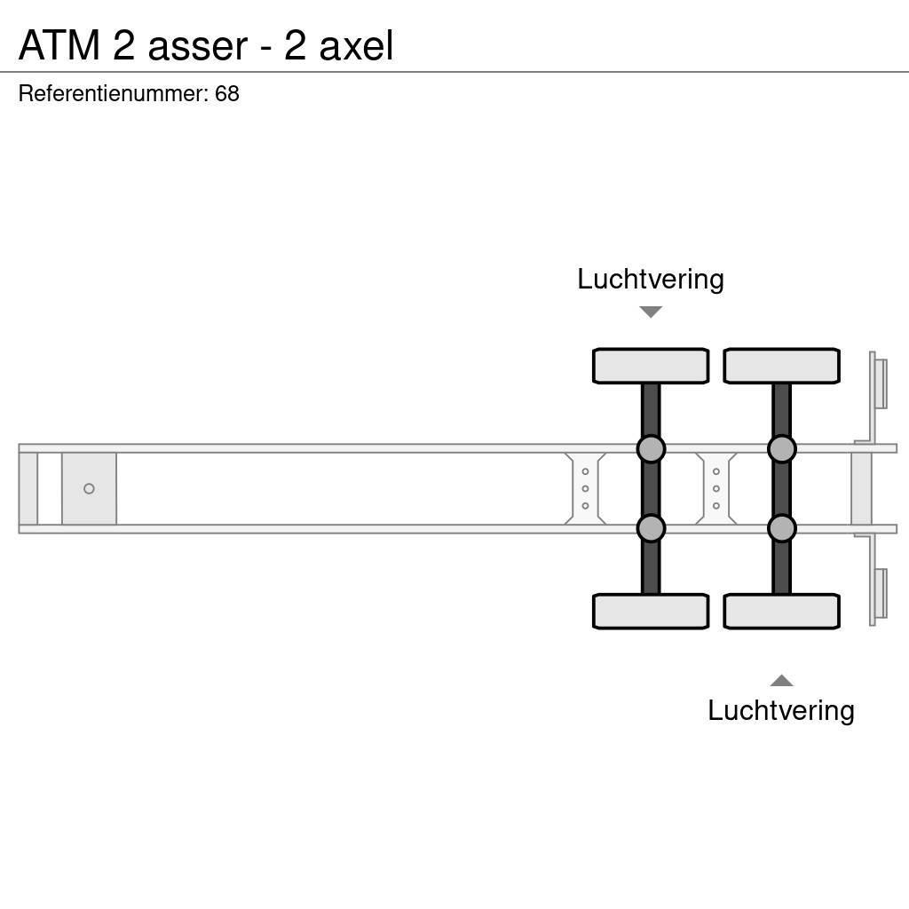ATM 2 asser - 2 axel Savivartės puspriekabės