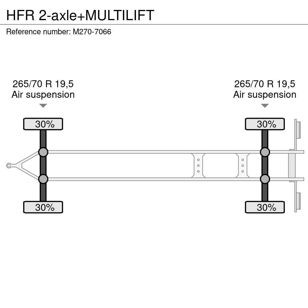 HFR 2-axle+MULTILIFT Kitos priekabos