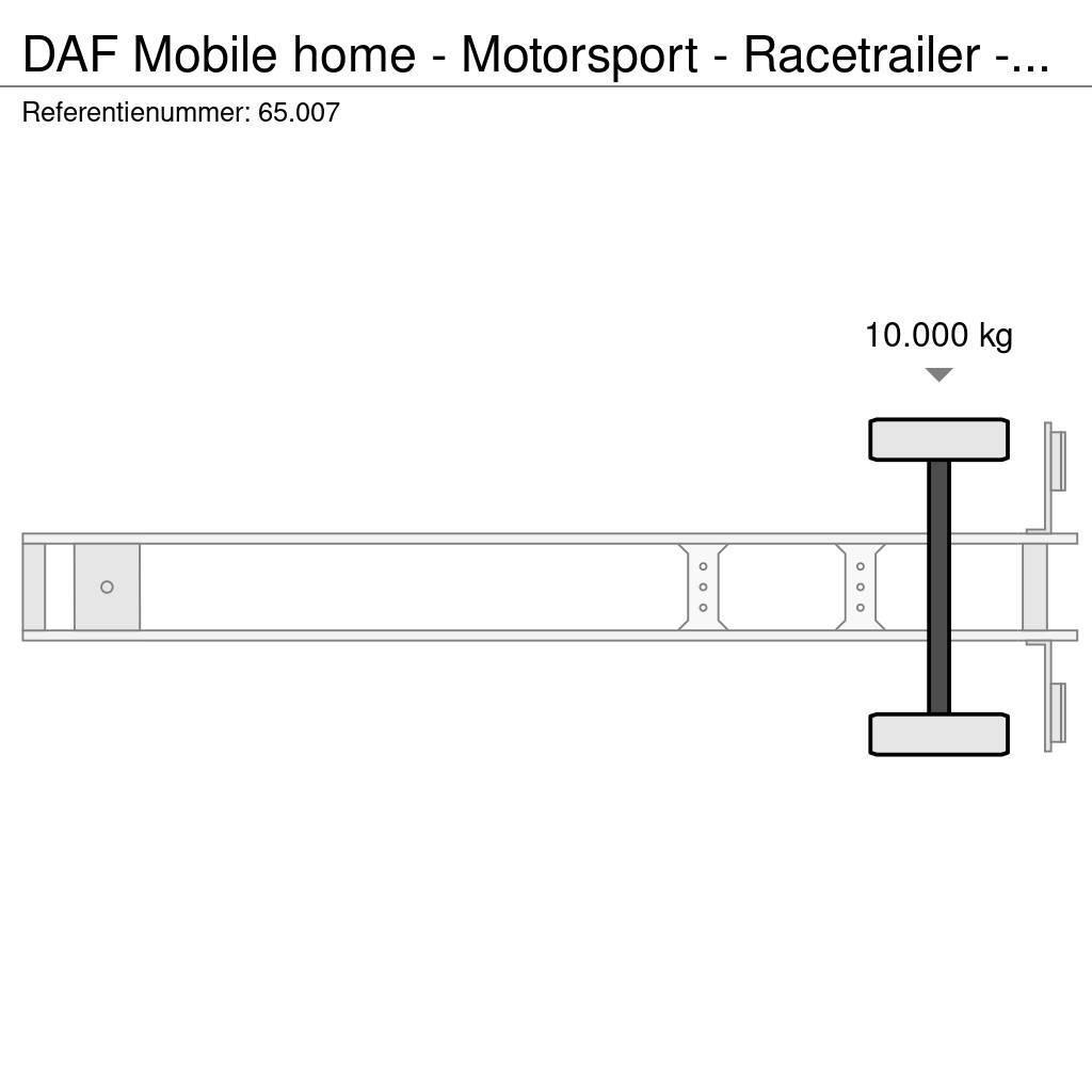 DAF Mobile home - Motorsport - Racetrailer - 65.007 Kitos puspriekabės