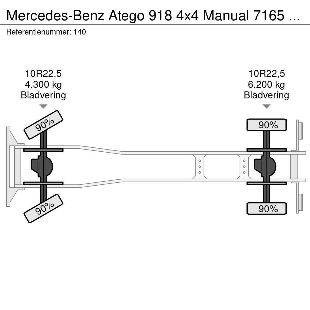Mercedes-Benz Atego 918 4x4 Manual 7165 KM Generator Firetruck C Gaisrinės