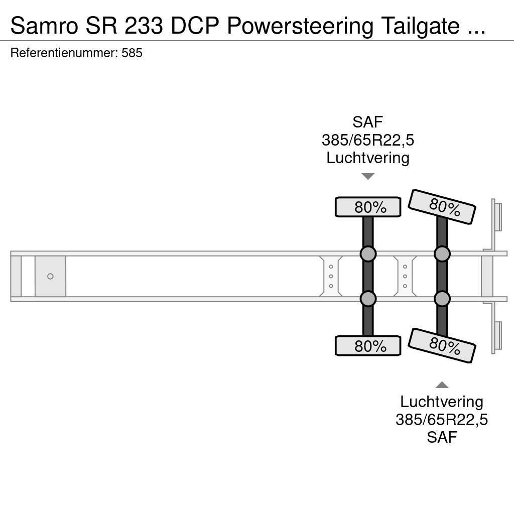 Samro SR 233 DCP Powersteering Tailgate NL Trailer! Dengtos puspriekabės