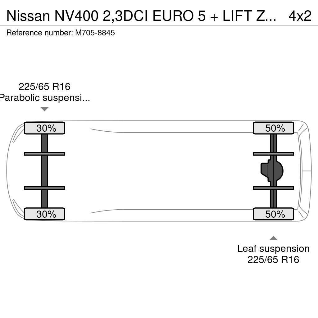 Nissan NV400 2,3DCI EURO 5 + LIFT ZEPRO 750 KG. Kita