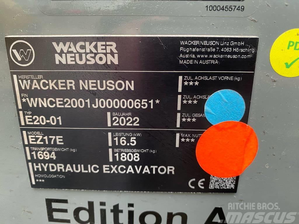 Wacker Neuson EZ17e Vikšriniai ekskavatoriai