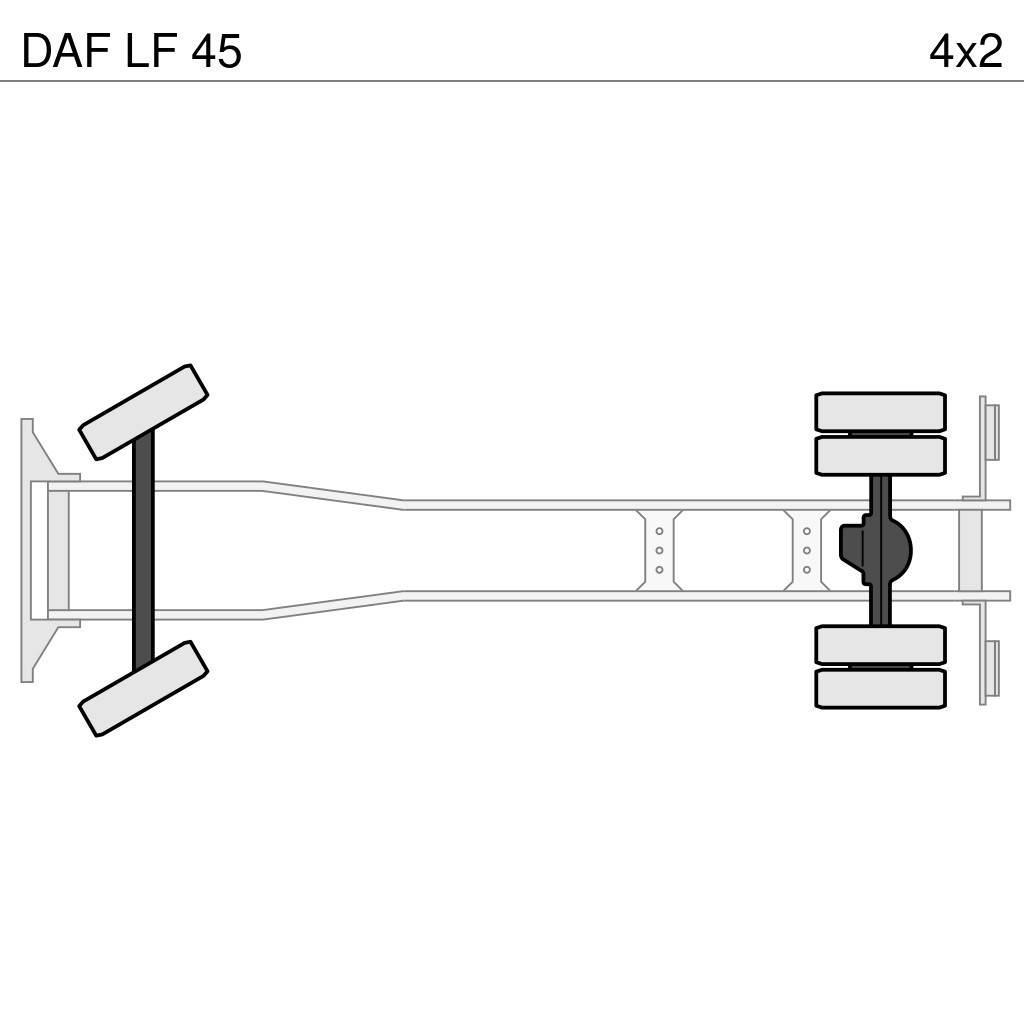 DAF LF 45 Ant vilkikų montuojamos kėlimo platformos