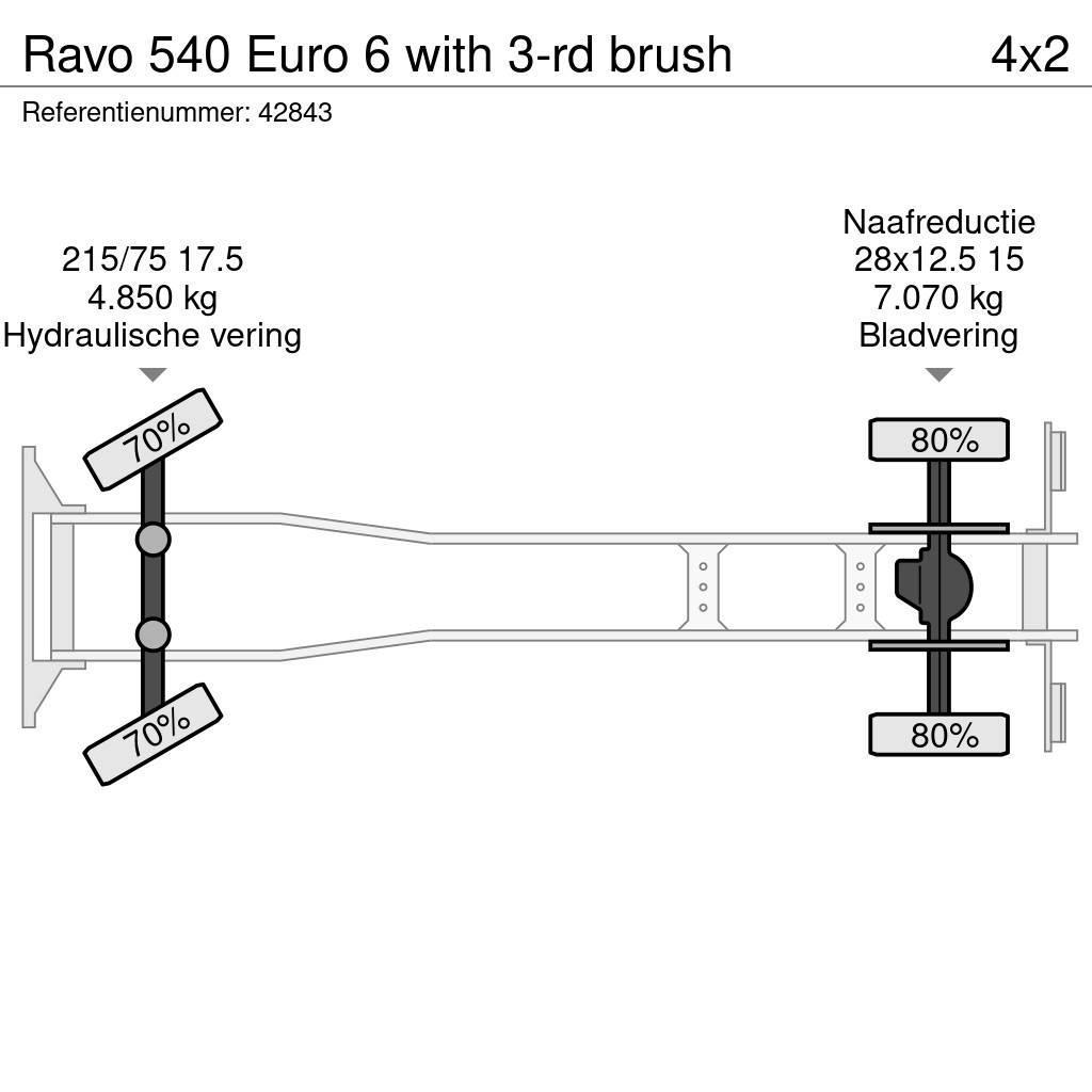Ravo 540 Euro 6 with 3-rd brush Šlavimo sunkvežimiai