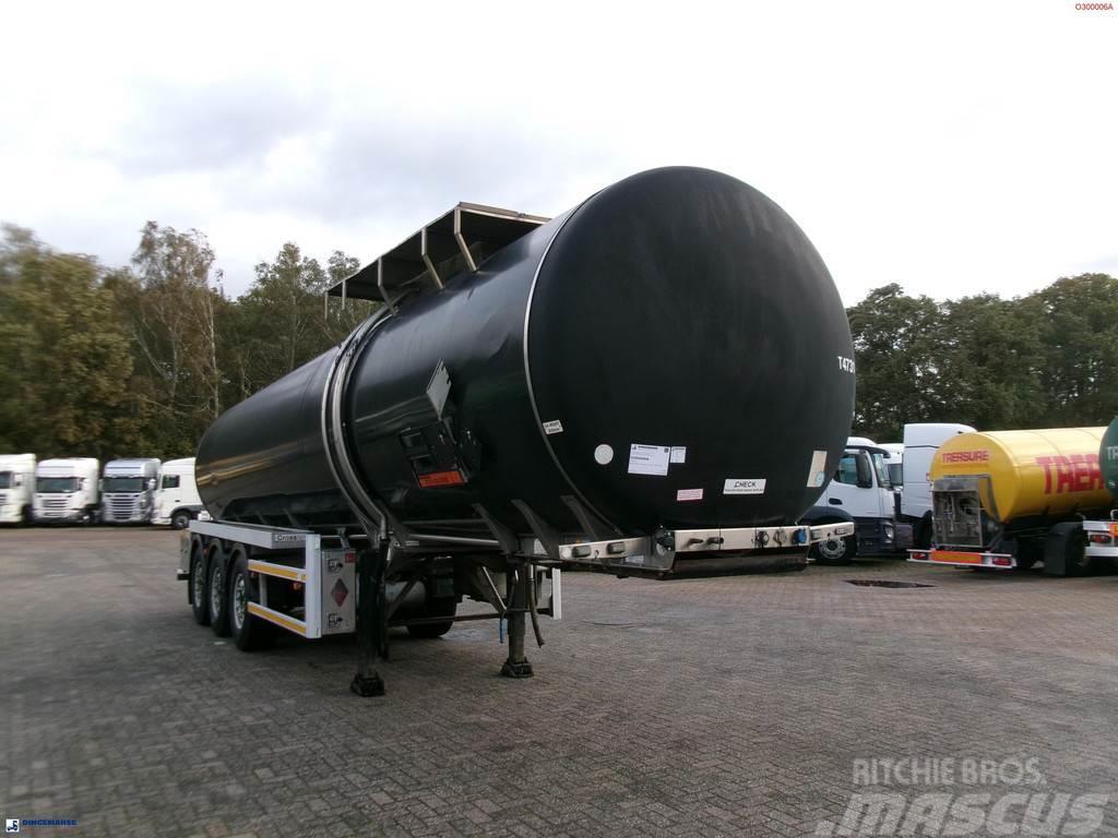 Crossland Bitumen tank inox 33 m3 / 1 comp + ADR L4BN Cisternos puspriekabės