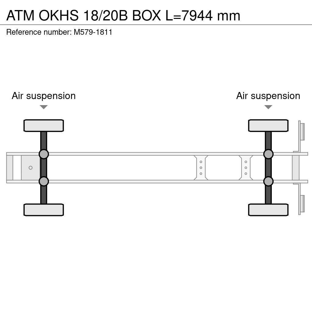 ATM OKHS 18/20B BOX L=7944 mm Savivartės puspriekabės