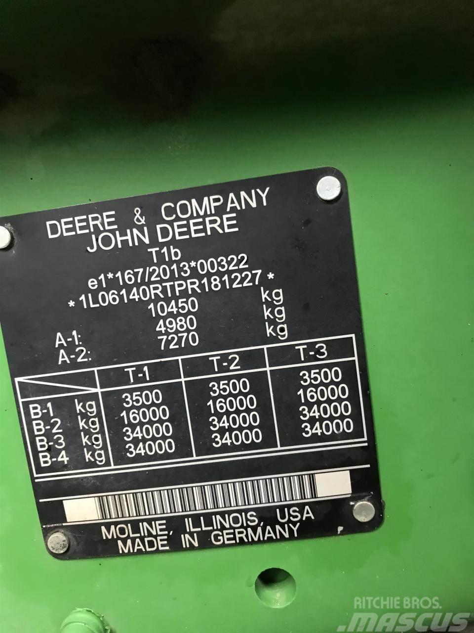 John Deere 6R 140 Traktoriai