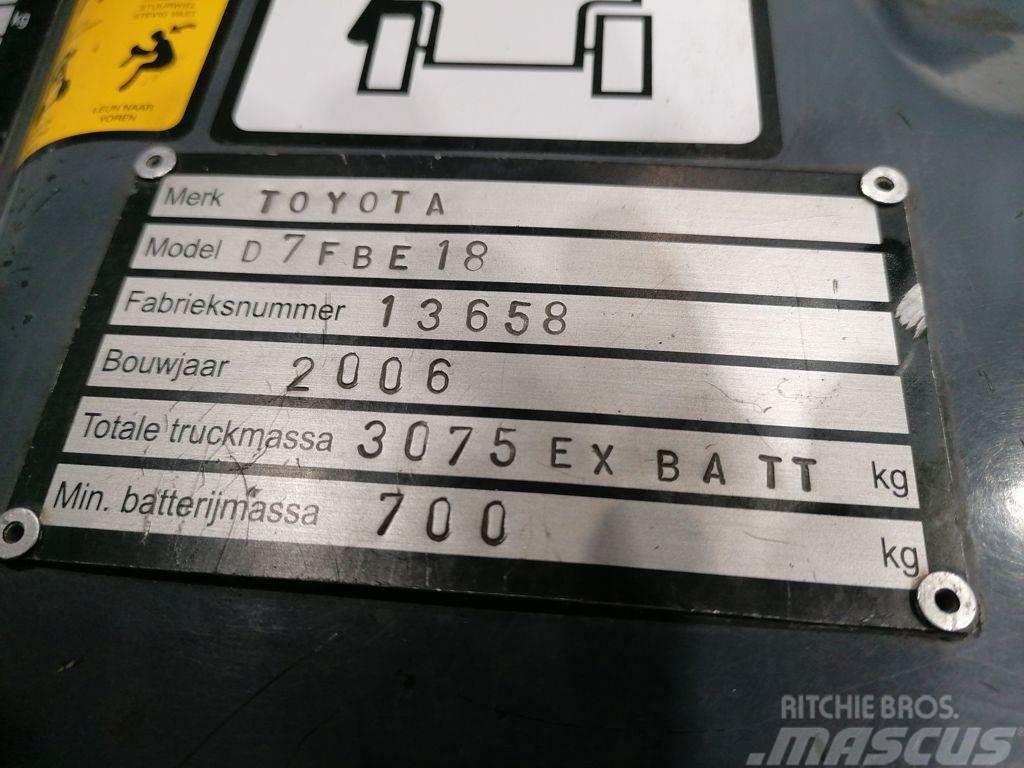 Toyota 7FBEF18 Elektriniai šakiniai krautuvai