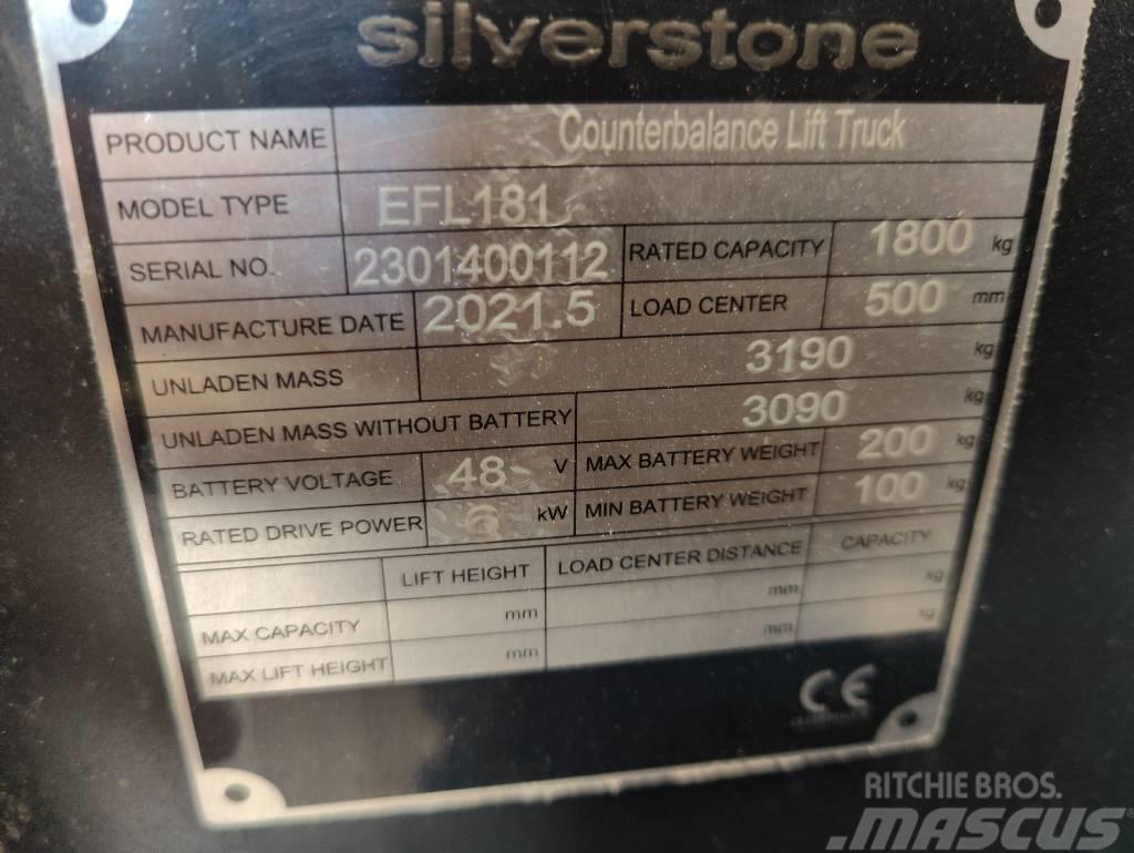 Silverstone EFL181  (RENT244) Elektriniai šakiniai krautuvai