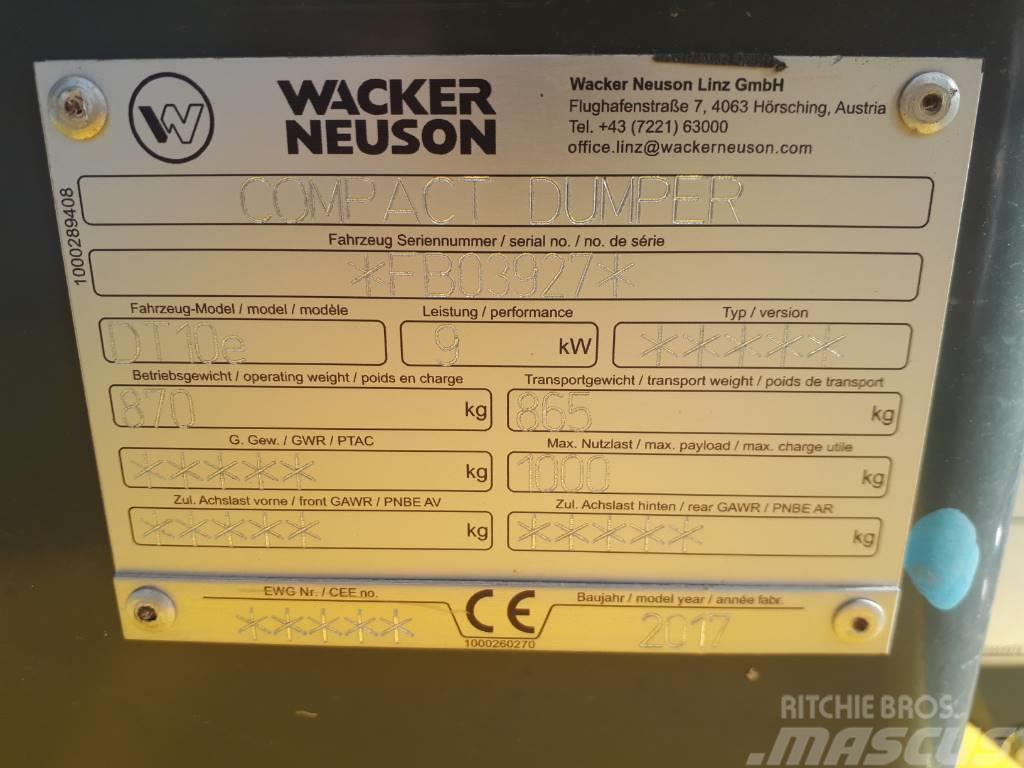 Wacker Neuson DT10e Vikšrinė savivartė technika