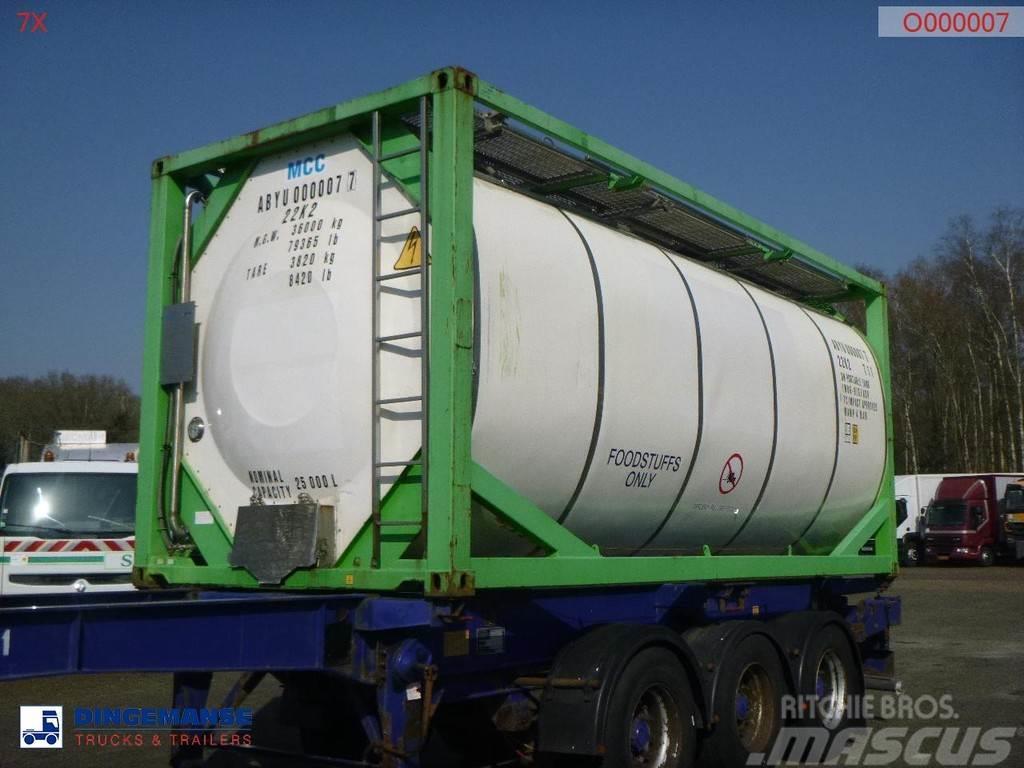  Danteco Food tank container inox 20 ft / 25 m3 / 1 Konteinerinės cisternos
