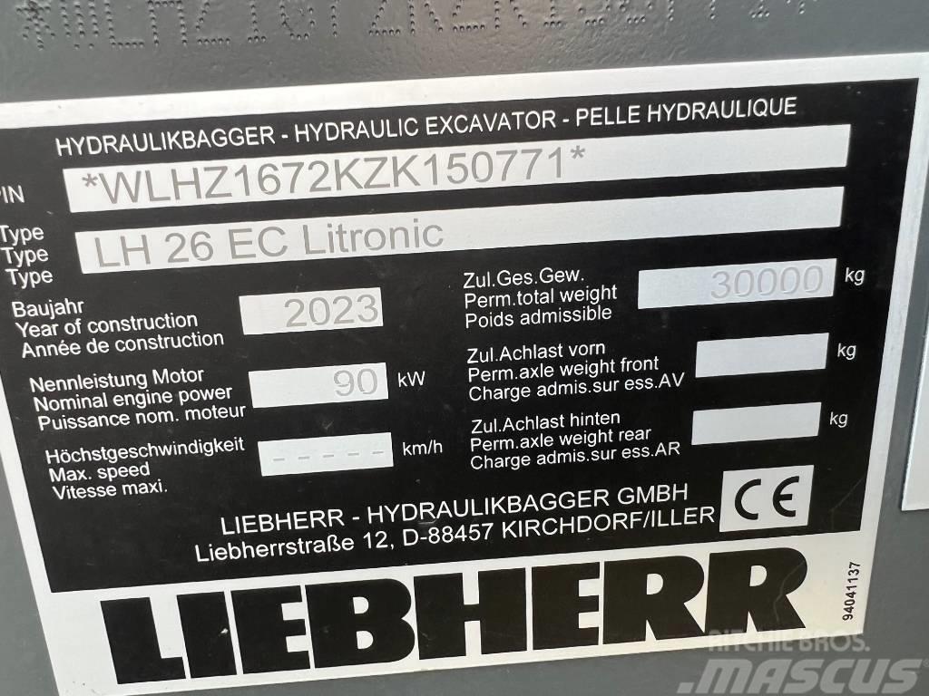 Liebherr LH26 EC Vikšriniai ekskavatoriai