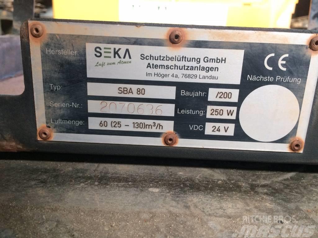 Seka (442) Schutzbelüftung SBA 80 Kiti naudoti statybos komponentai