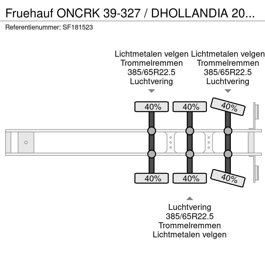 Fruehauf ONCRK 39-327 / DHOLLANDIA 2000kg Dengtos puspriekabės