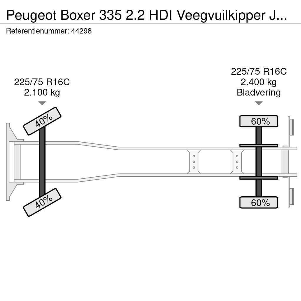 Peugeot Boxer 335 2.2 HDI Veegvuilkipper Just 156.275 km! Platformos/ Pakrovimas iš šono