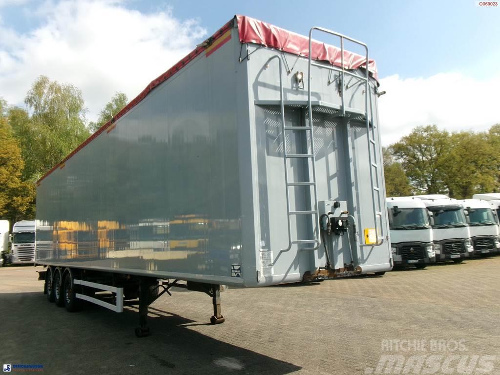 Kraker Walking floor trailer alu 90 m3 CF-200 Bortinių sunkvežimių priekabos su nuleidžiamais bortais