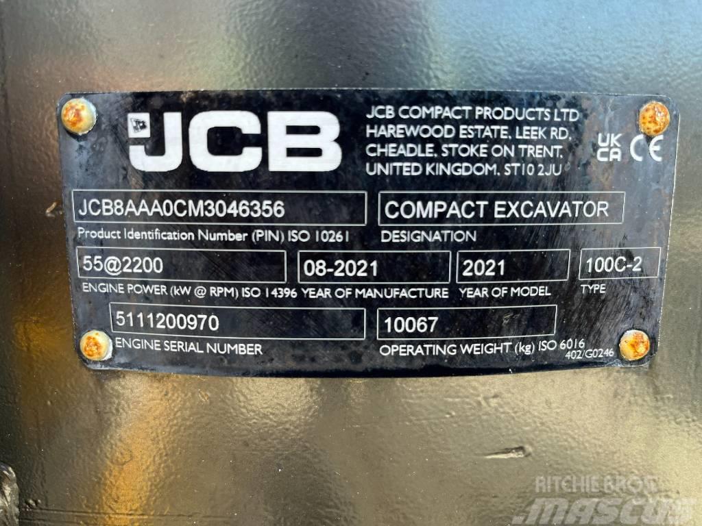 JCB 100 C Vidutinės galios ekskavatoriai 7-12 t