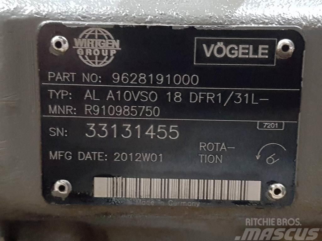 Vögele -Rexroth A10VSO18DFR1/31L-PSC12N-Load sensing pump Hidraulikos įrenginiai