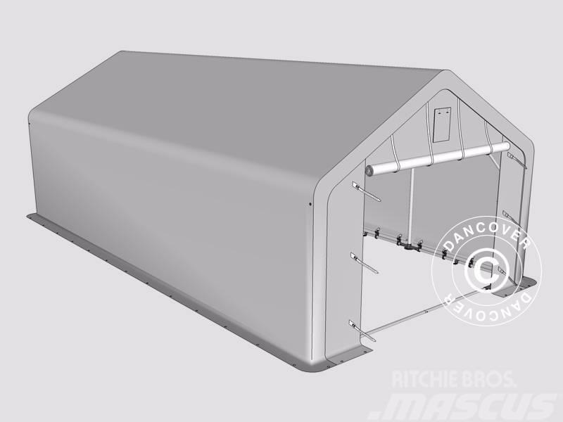 Dancover Storage Shelter PRO XL 4x8x2,5x3,6m PVC Telthal Kiti naudoti statybos komponentai