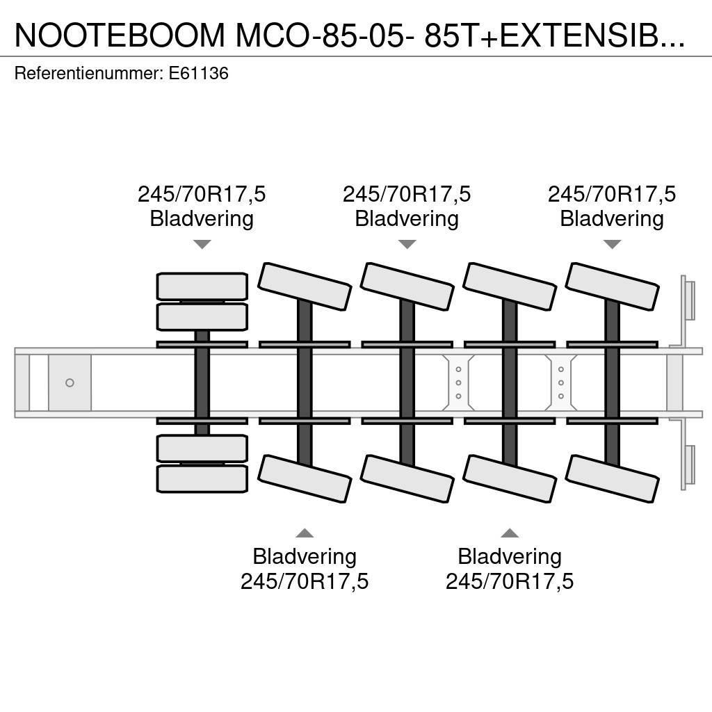 Nooteboom MCO-85-05- 85T+EXTENSIBLE 3M Žemo iškrovimo puspriekabės
