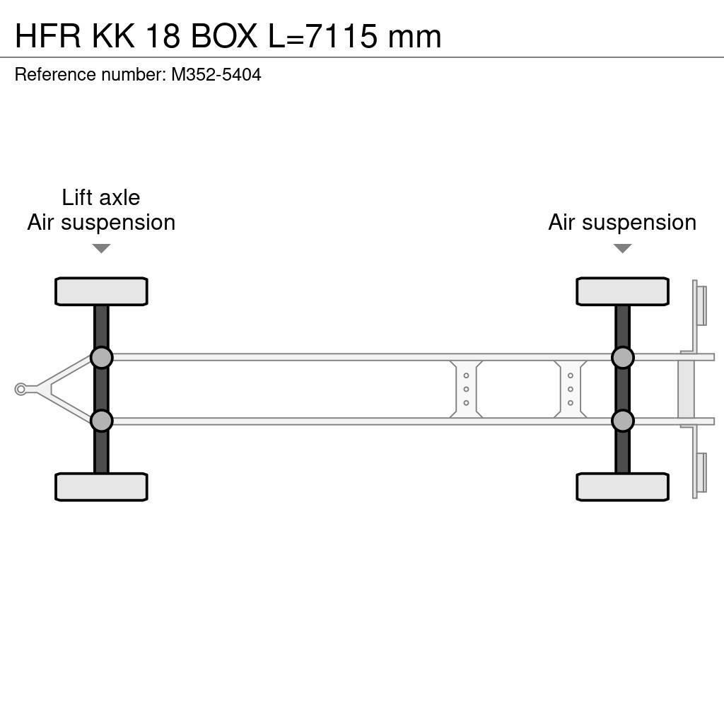 HFR KK 18 BOX L=7115 mm Priekabos šaldytuvai