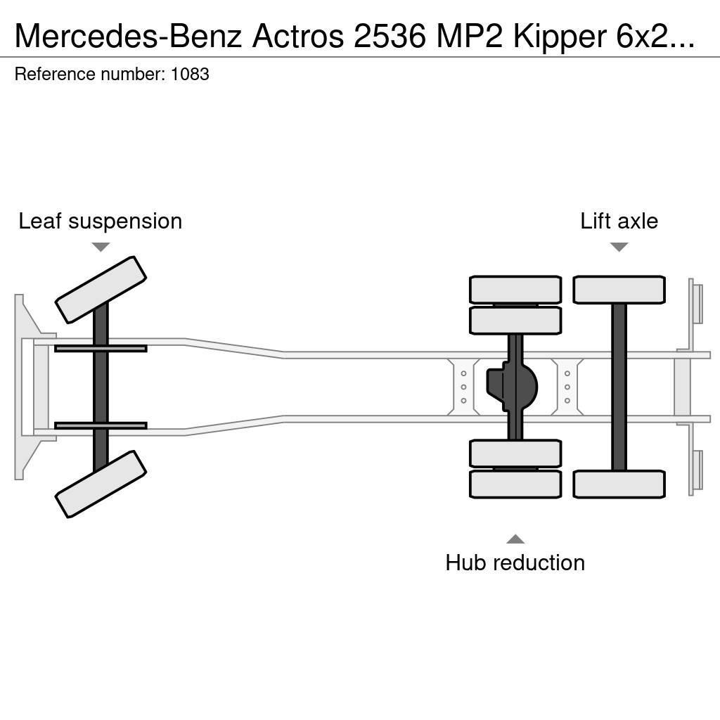 Mercedes-Benz Actros 2536 MP2 Kipper 6x2 V6 EPS Good Condition Savivarčiai