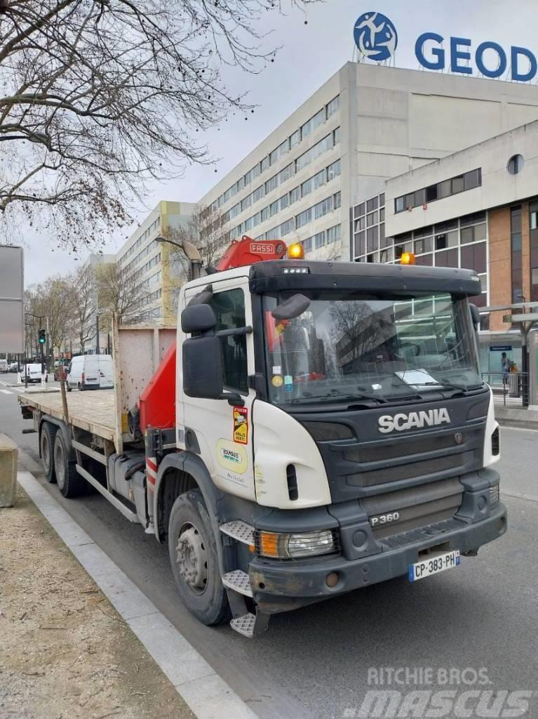 Camion porteur Scania P360 10TM Euro 5 Automobiliniai kranai
