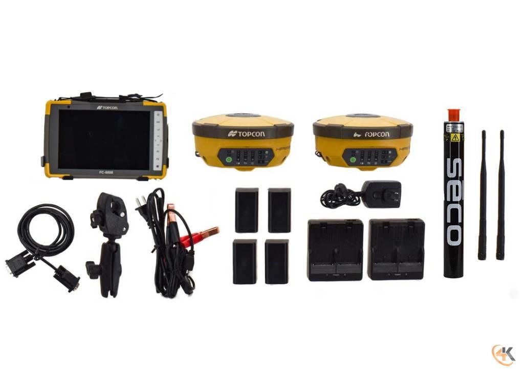 Topcon Dual Hiper V FH915 Base/Rover w FC-6000, Pocket-3D Kiti naudoti statybos komponentai