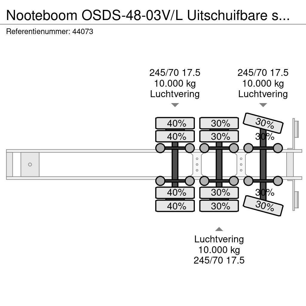 Nooteboom OSDS-48-03V/L Uitschuifbare semi dieplader Žemo iškrovimo puspriekabės