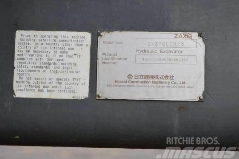 Hitachi ZX870 Mini ekskavatoriai < 7 t