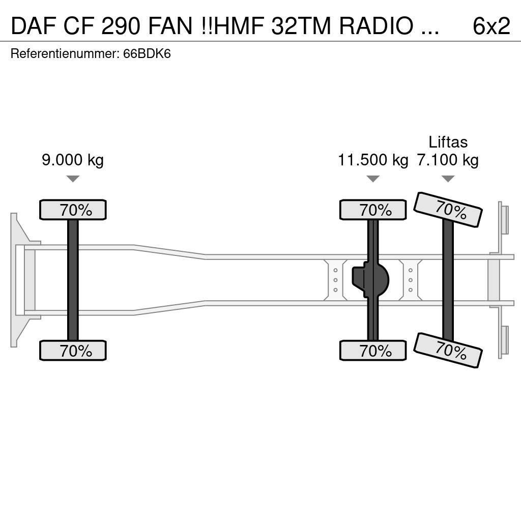 DAF CF 290 FAN !!HMF 32TM RADIO REMOTE!! FRONT STAMP!! Visureigiai kranai