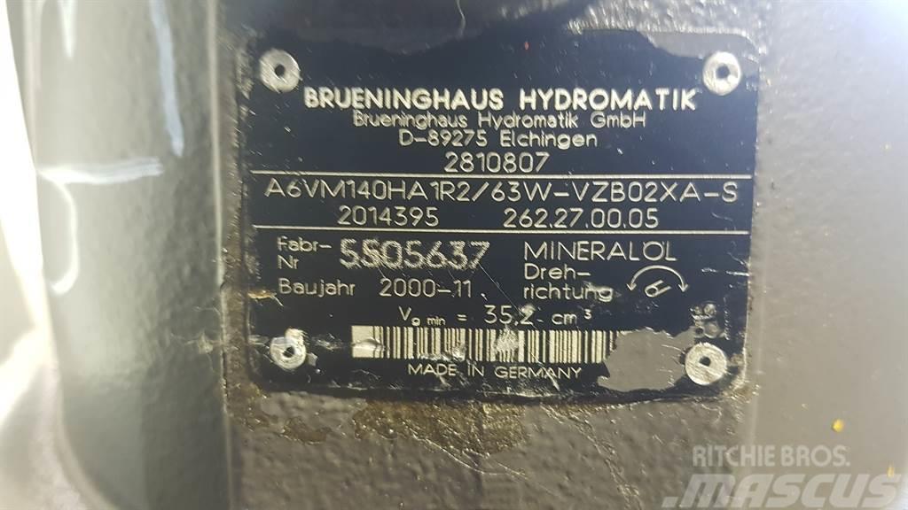 Brueninghaus Hydromatik A6VM140HA1R2/63W -Volvo L40B-Drive motor/Fahrmotor Hidraulikos įrenginiai
