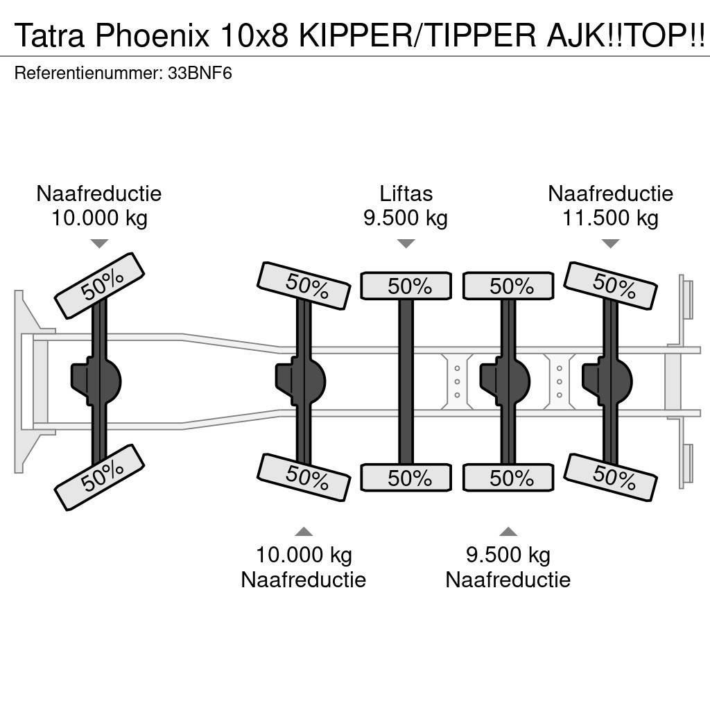 Tatra Phoenix 10x8 KIPPER/TIPPER AJK!!TOP!! Savivarčių priekabų vilkikai