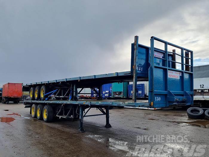 Groenewegen DRO-12-24 | Steel suspension | ROR drum Bortinių sunkvežimių priekabos su nuleidžiamais bortais