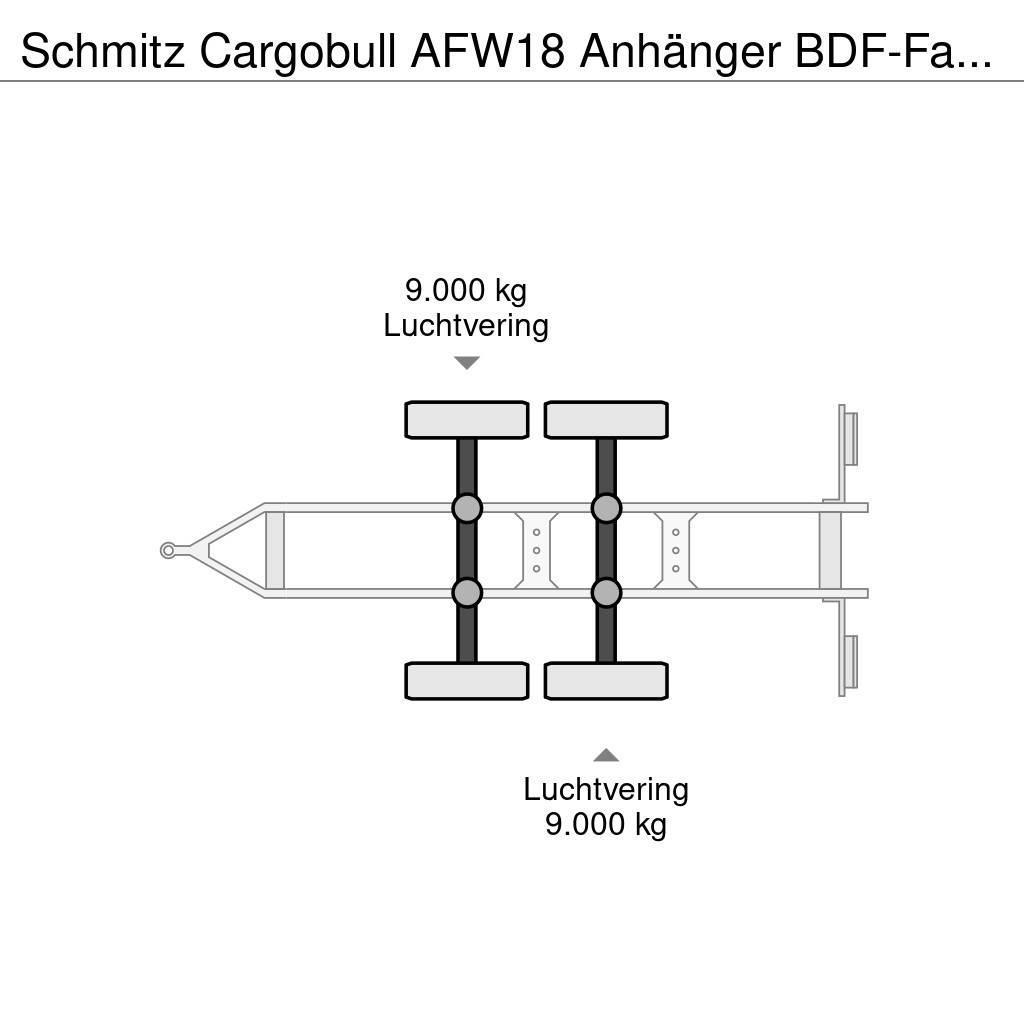 Schmitz Cargobull AFW18 Anhänger BDF-Fahrgestell Konteinerių priekabos