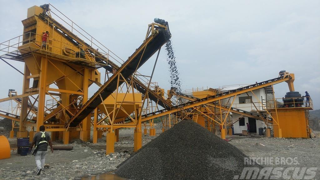 Kinglink Stationary 150TPH River stone Crushing Plant Užpildų gamybos įranga