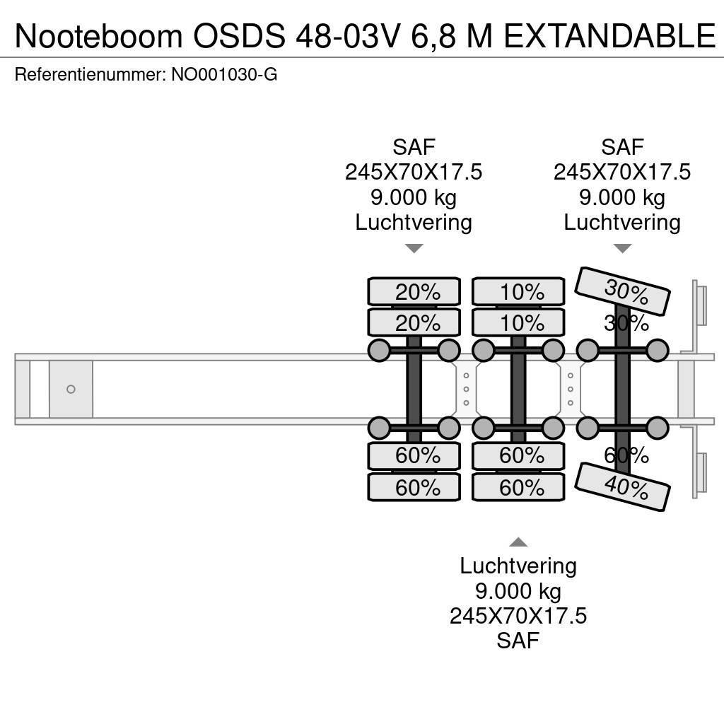 Nooteboom OSDS 48-03V 6,8 M EXTANDABLE Žemo iškrovimo puspriekabės