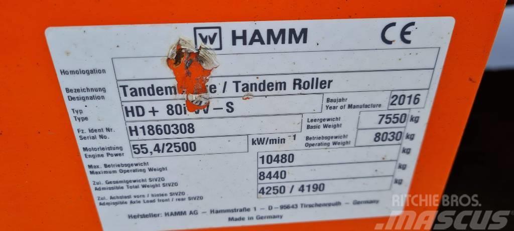 Hamm HD+ 80 i VV-S Porinių būgnų volai