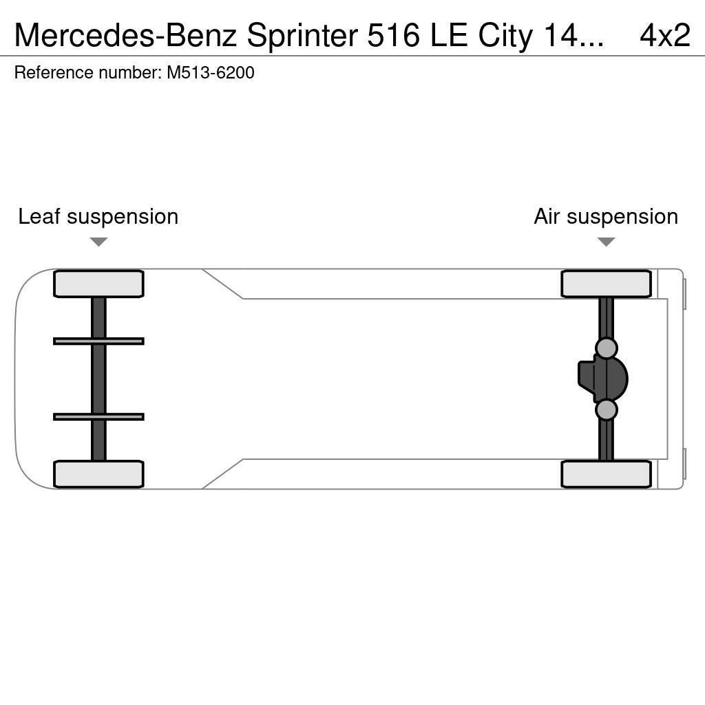 Mercedes-Benz Sprinter 516 LE City 14 PCS AVAILABLE / PASSANGERS Miesto autobusai