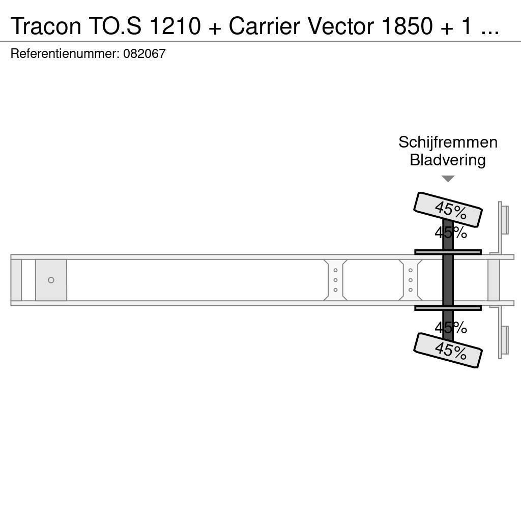 Tracon TO.S 1210 + Carrier Vector 1850 + 1 AXLE Puspriekabės su izoterminiu kėbulu