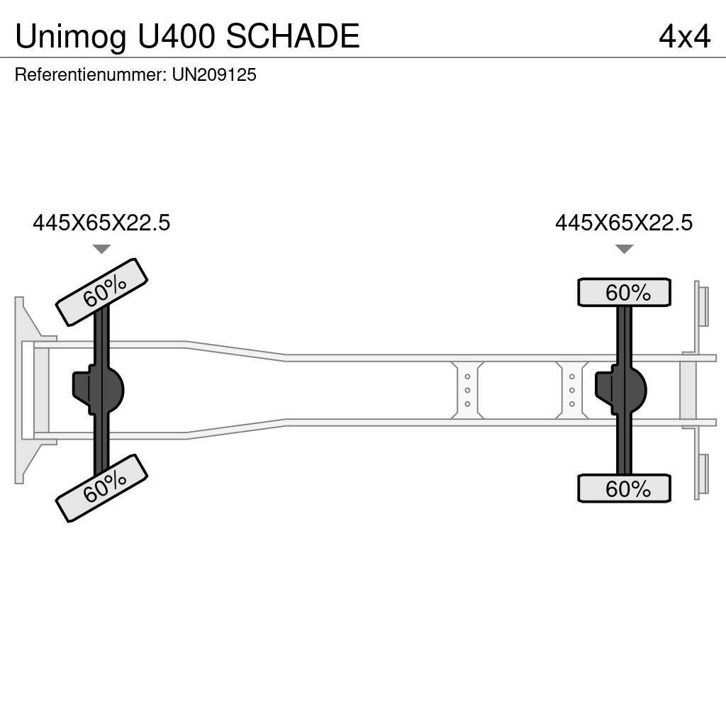 Unimog U400 SCHADE Savivarčių priekabų vilkikai