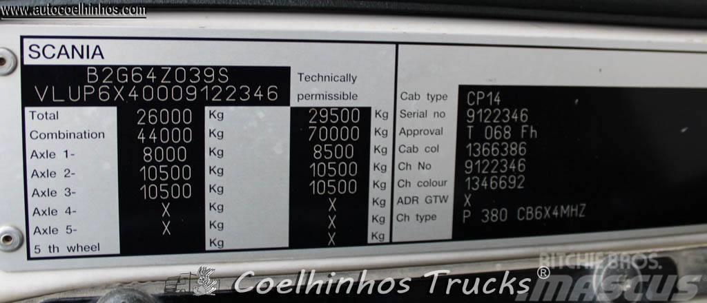 Scania P 380 + PK 15500 Savivarčių priekabų vilkikai