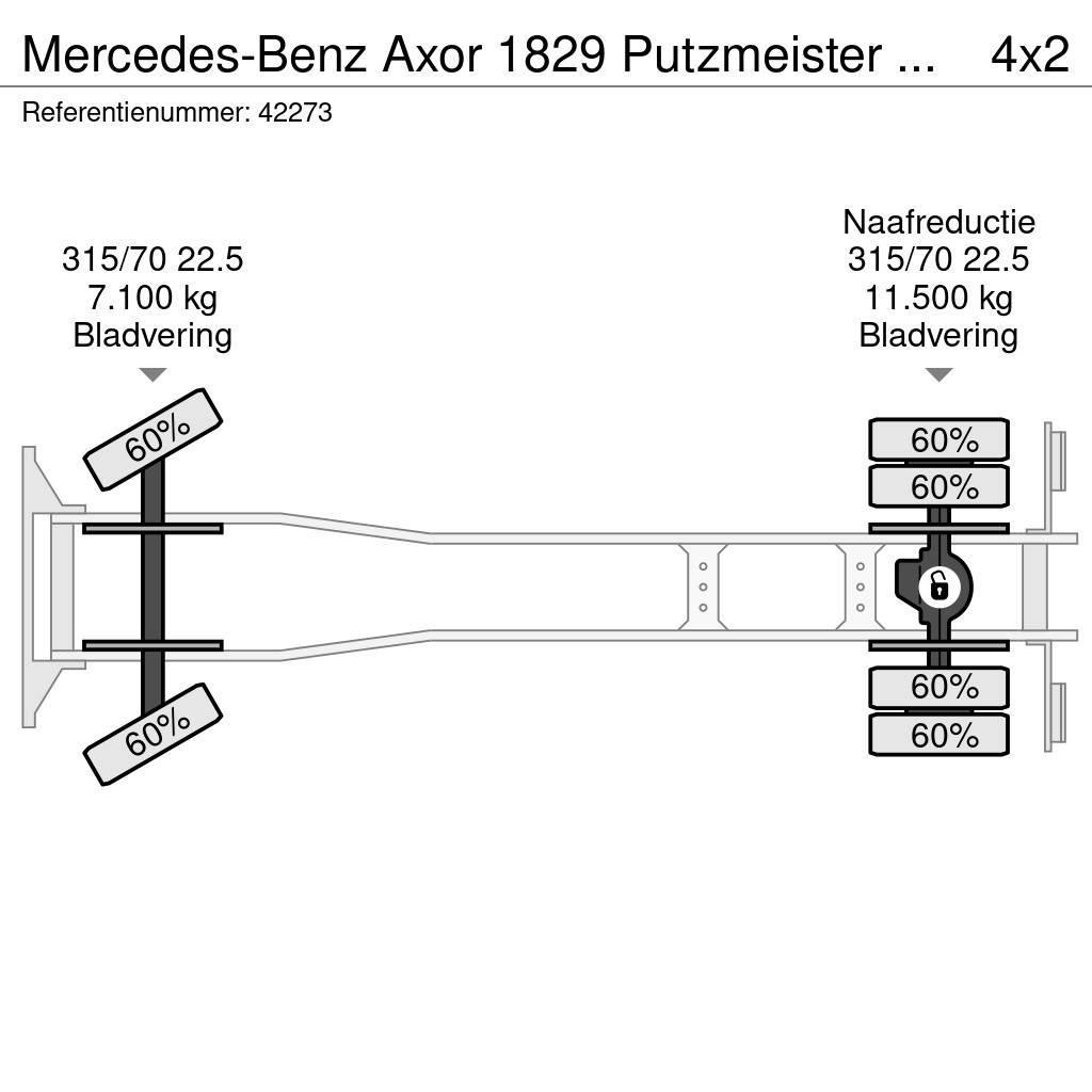 Mercedes-Benz Axor 1829 Putzmeister M20-4 20 meter Betono siurbliai