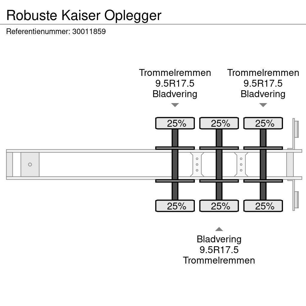 Robuste Kaiser Oplegger Žemo iškrovimo puspriekabės