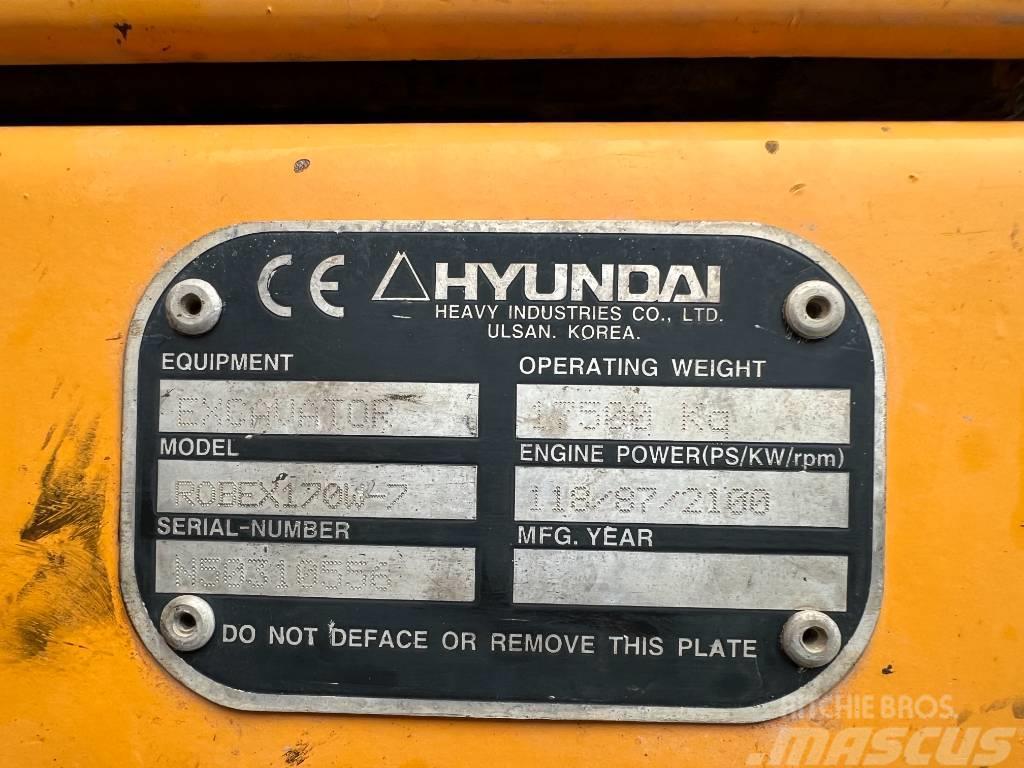 Hyundai R 170W-7 Ratiniai ekskavatoriai