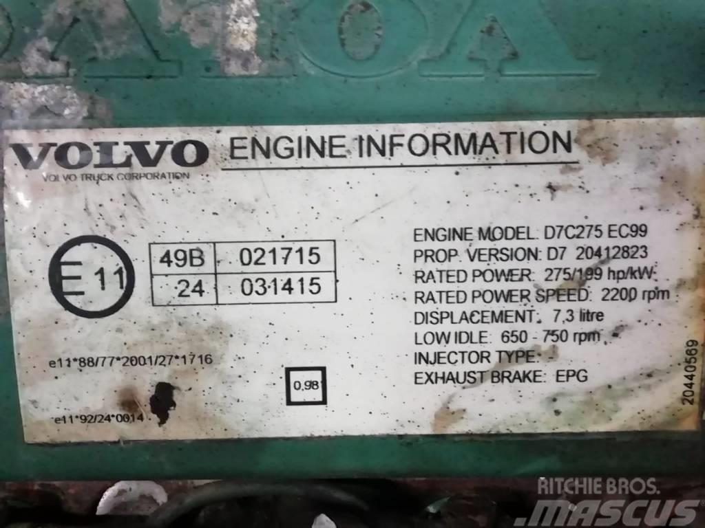 Volvo Engine D7C275 EPG Varikliai